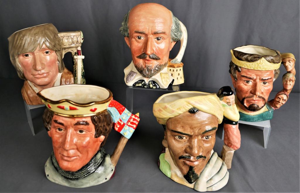 Royal Doulton Large Shakesperian Toby Jug Lot (1 of 13)