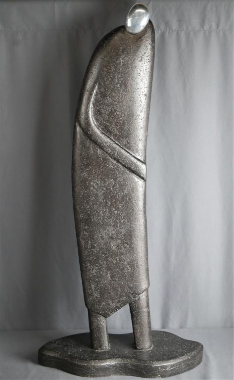 Large Modernist Aluminum & Fiberglass Sculpture (1 of 6)
