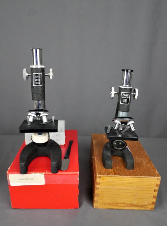 Two Vintage Microscopes- Perfect- Model 801 (1 of 10)