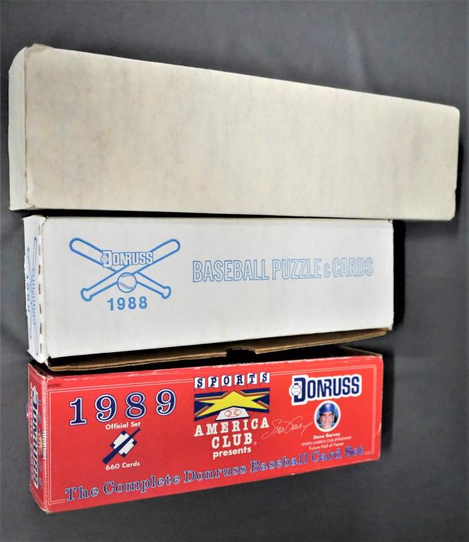 DonRuss & Topps Baseball Collector Cards 3 Boxes (1 of 5)