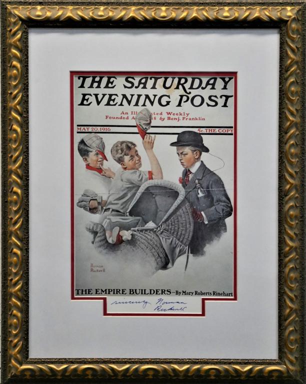 Norman Rockwell Saturday Evening Post Signed Print (1 of 4)