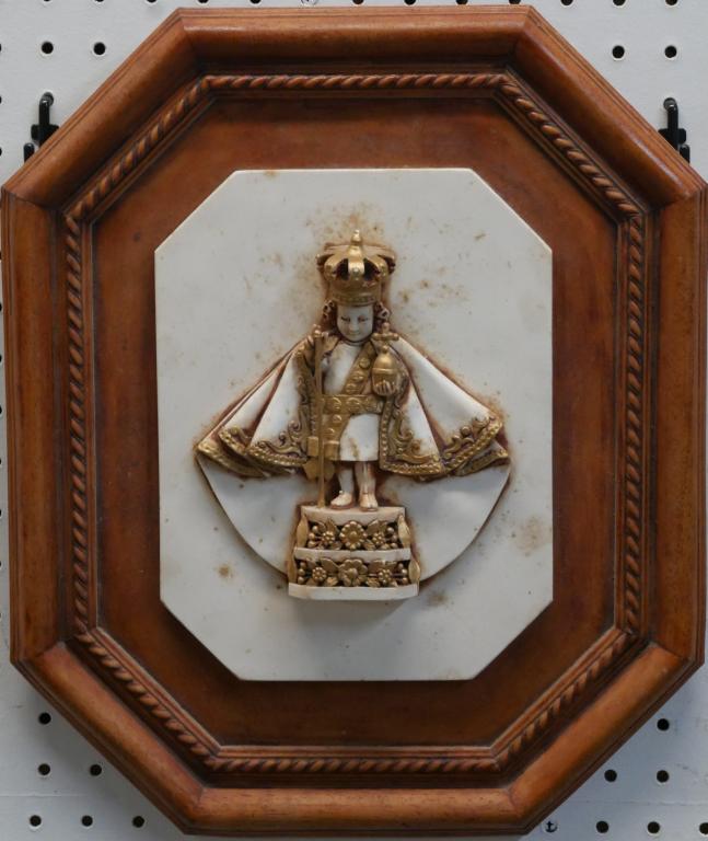 Infant Jesus of Prague  Ceramic//Clay Wall Plaque (1 of 5)