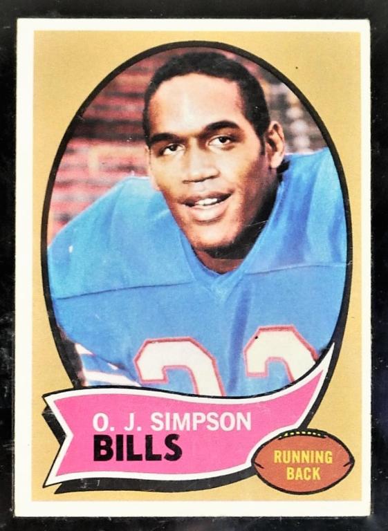 1970 Topps Football O.J. Simpson Rookie Card #90 (1 of 2)