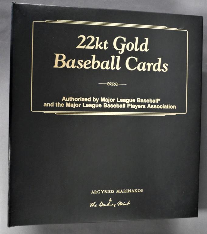 22kt Gold Baseball Card Collection by Danbury Mint (1 of 18)