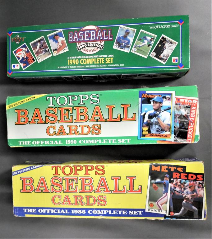1986, 1990 Upper Deck & Topps Trading Cards  3 Box (1 of 5)
