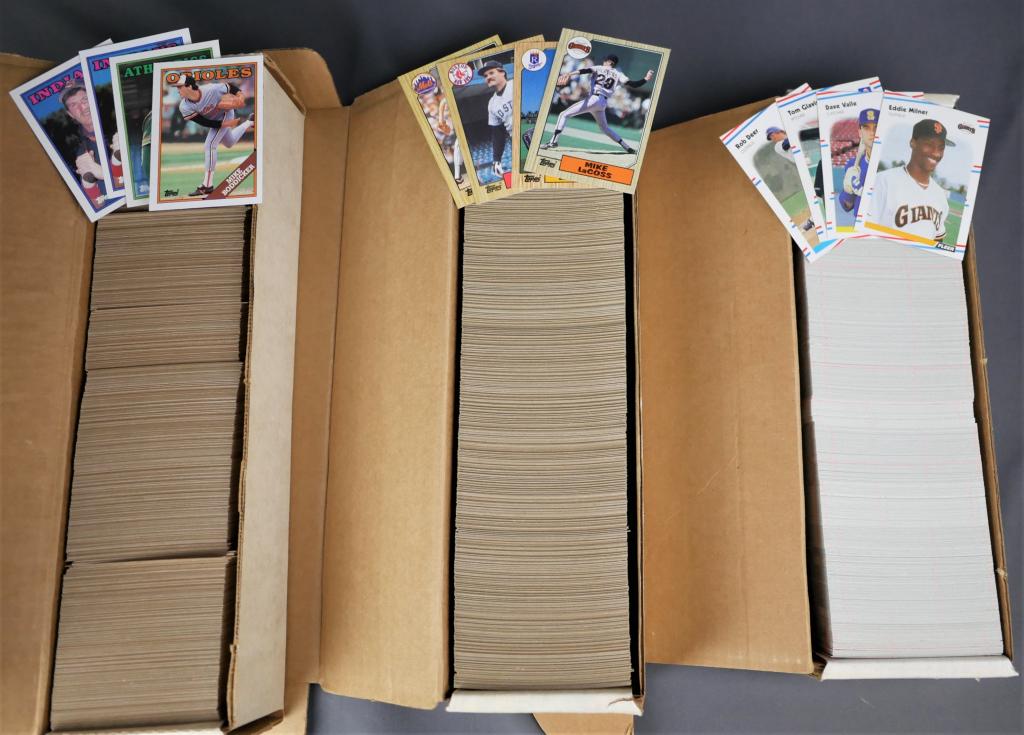 1987-88 Topps & Fleer Baseball Trading Cards 3 Box (1 of 4)