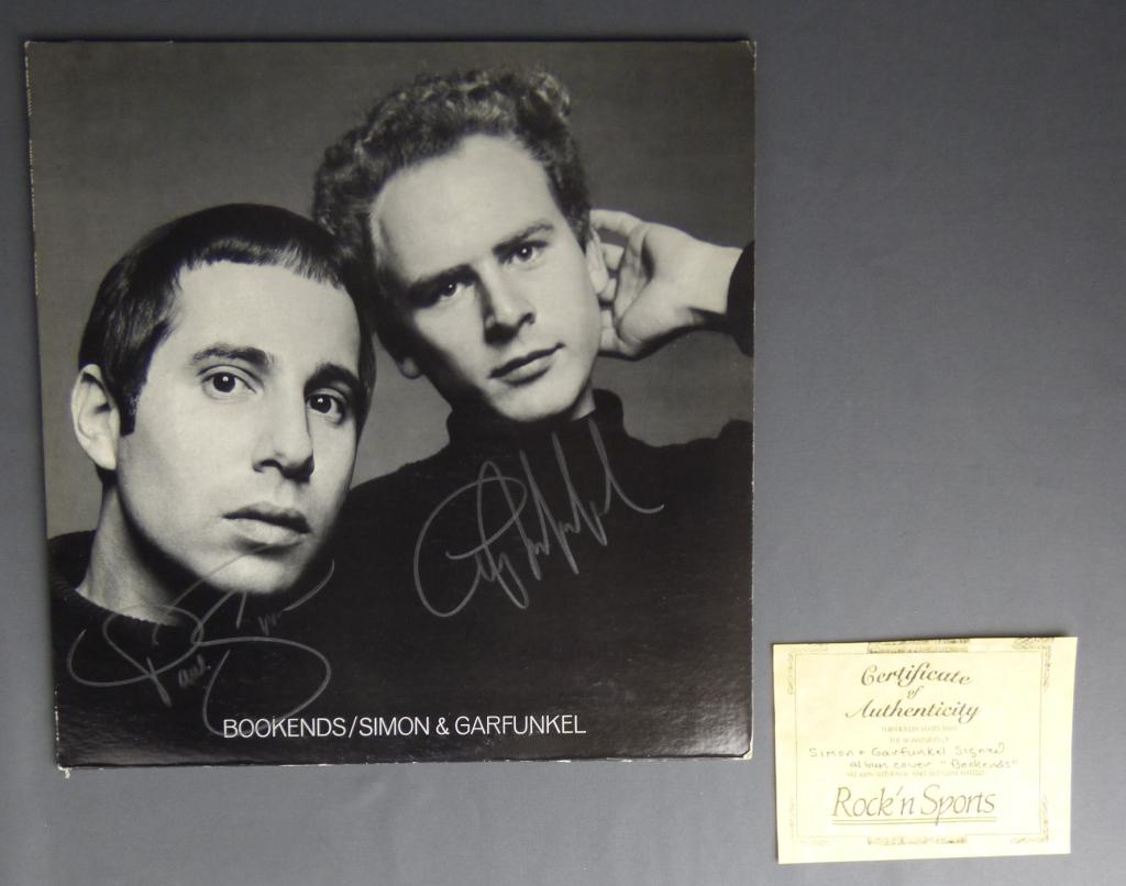 Simon & Garfunkel Signed LP Album Cover w/ COA (1 of 6)