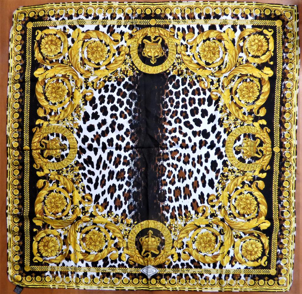 Versace Wild Baroque Designer Silk Scarf (1 of 8)