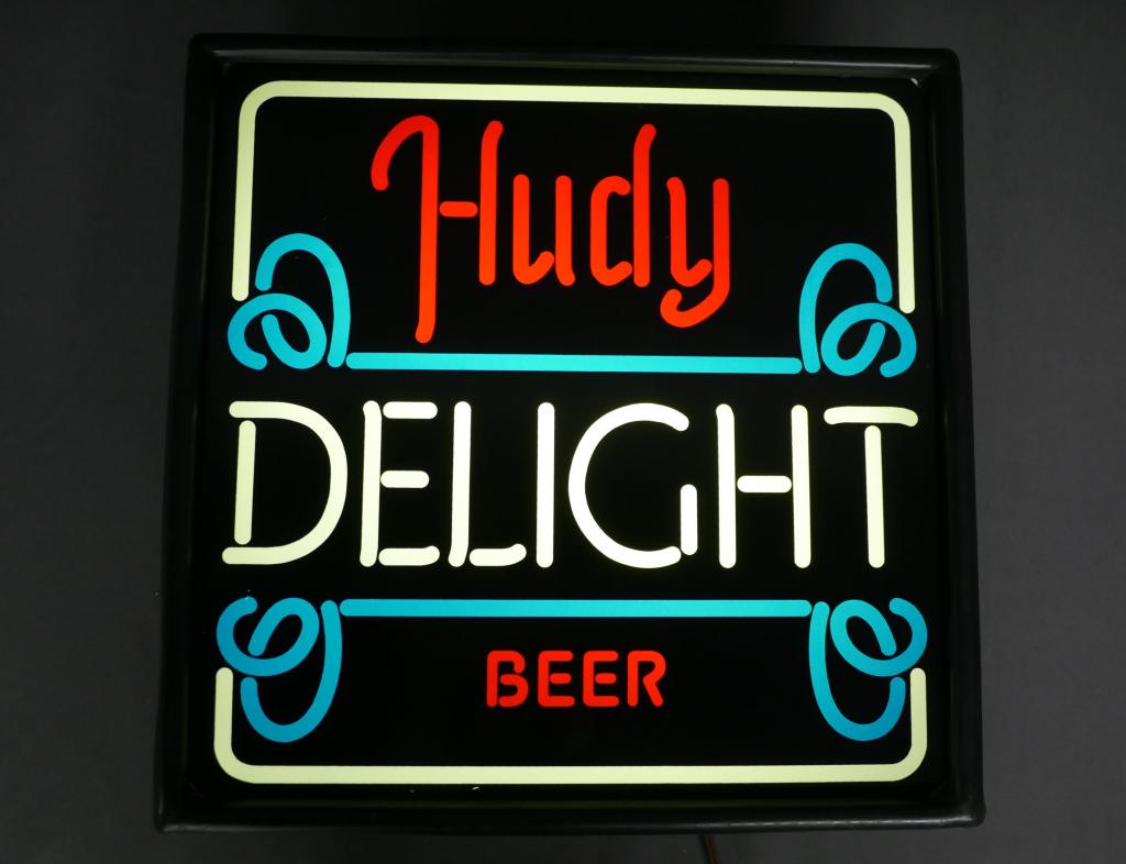 Vintage Hudy Beer Light Up Bar Advertising Sign (1 of 2)