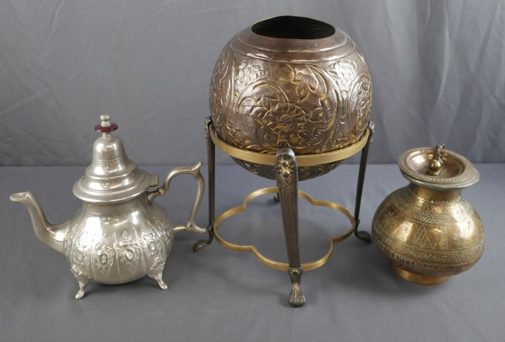 Antique Iranian/ Afghani Middle-Eastern Metal Ware (1 of 14)
