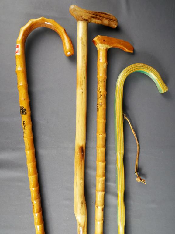 4 Vintage Carved Wooden Canes/ Walking Sticks (1 of 5)