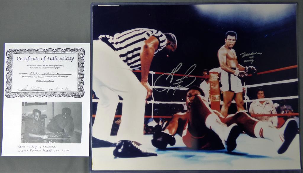 Muhammad Ali VS George Forman Signed Photograph (1 of 6)
