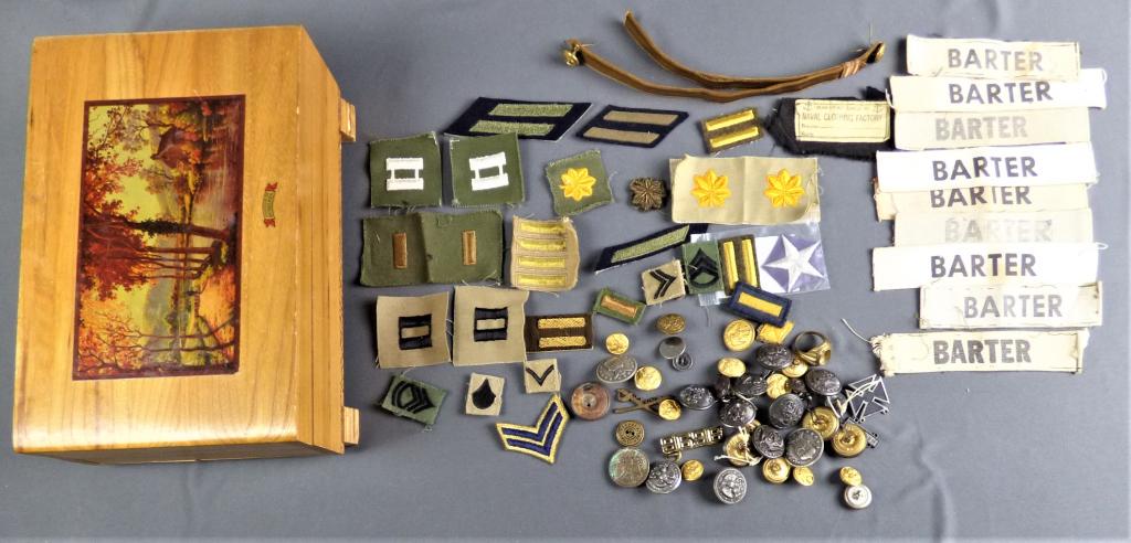 Vintage Military Insignia- Pathces, Buttons, Pins (1 of 6)