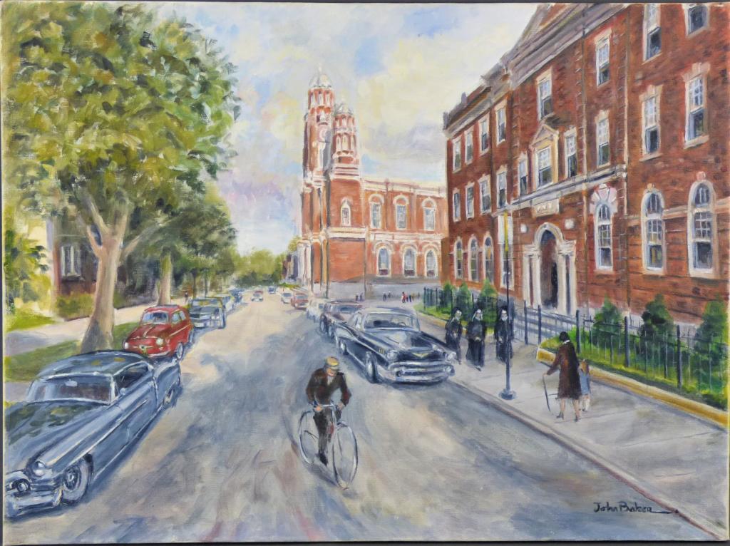 John Baker Streets of Chicago Oil Painting (1 of 3)