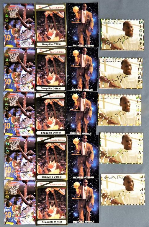 Michael Jordan & Shaq '90's Promo Cards Basketball (1 of 7)