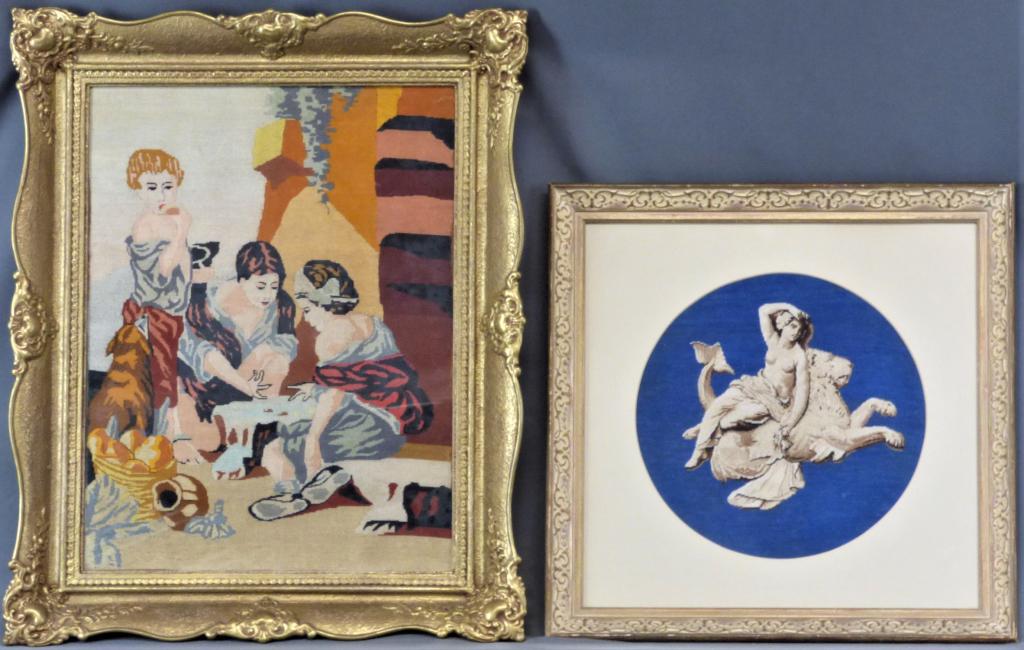 Wiehler European Needlepoint Tapestry Framed Art (1 of 5)