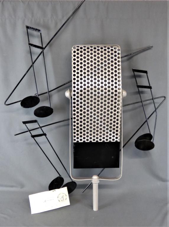Curtis Jere Microphone Metal Art Wall Sculpture (1 of 8)
