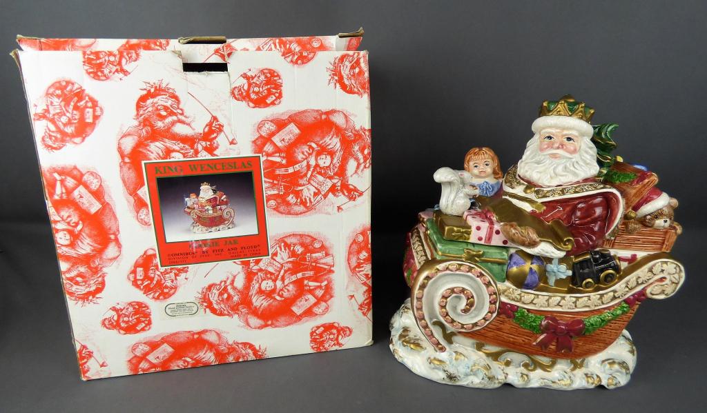 King Wenceslas Christmas Hand Painted Cookie Jar (1 of 9)