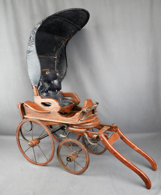 Antique Wooden Baby doll Carriage/Perambulator (1 of 7)