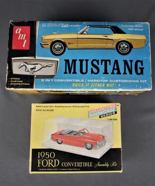 Vintage Mustang / Ford Convertible Model Car Kits (1 of 3)