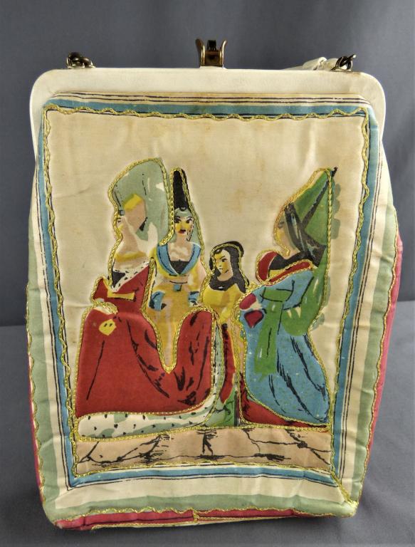 1950's Soure' Bag NY Tapestry/ Stitching Handbag (1 of 8)