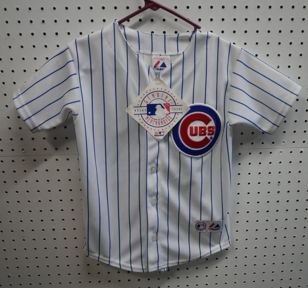 Chicago Cubs Majestic Kids Baseball Jersey- New: Chicago Cubs Majestic Kids Baseball Jersey. #29- Jeff Samardzija. Size- S. Condition: New with Tags