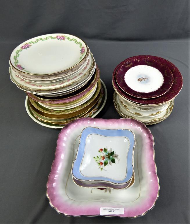 Large Lot of Antique European Plates- KPM (1 of 7)