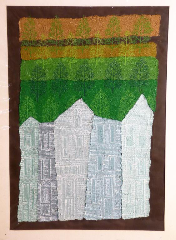 A.P. Baker Contemporary Mixed Media Painting 1967 (1 of 6)