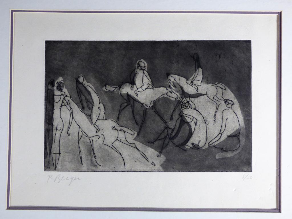 P. Berger "Horsemen" Limited Edition Signed Art Pn (1 of 4)