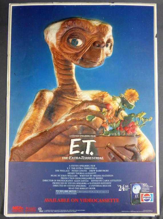E.T> 3D Embossed 1988 MCA Movie Poster (1 of 5)