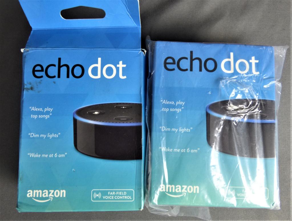 Echo Dot by Amazon- Lot of 2 (1 of 3)