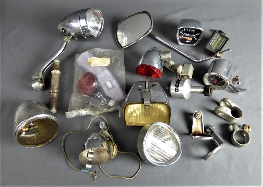 Vintage Bicycle/ Bike  Parts- Speedometers, Lamps (1 of 10)