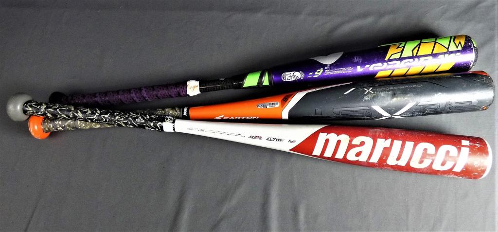 Lot of Vintage Aluminum Baseball Bats- Marucci, En (1 of 5)