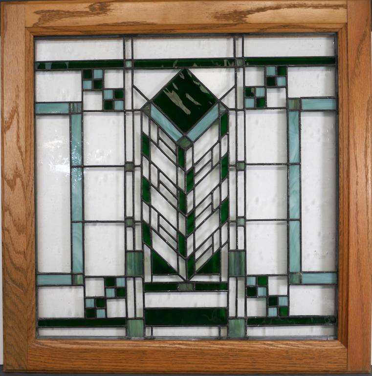 Vintage Stained Glass Art Wall Panel (1 of 3)