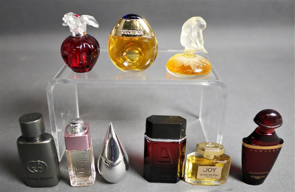 Miniature Designer Perfume Lot Lalique, Cartier, d (1 of 9)