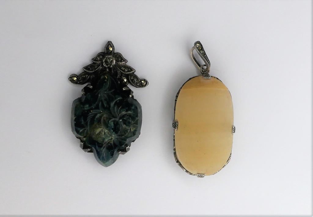 Two Antique Sterling Silver Pendants (1 of 5)