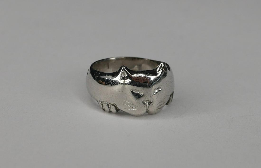 Sterling Silver Figural Cat Ring- Sterling Smiles (1 of 5)
