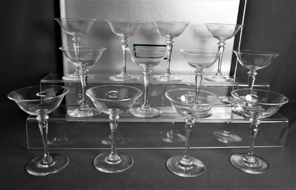 Vintage Steuben Crystal Glass Champagne Glasses (1 of 6)