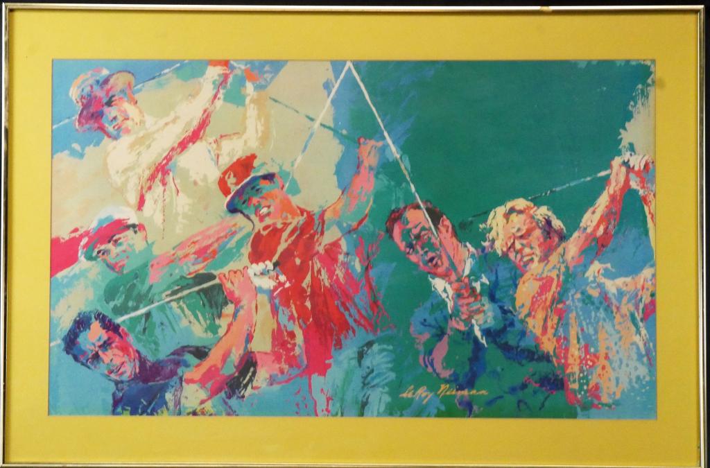Leroy Neiman "Golf Champions" Art Print Lithograph (1 of 3)