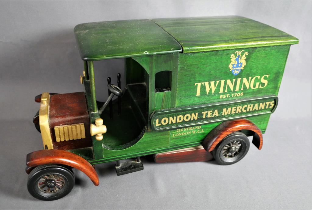 Twinings  Wooden Antique Car London Tea Box (1 of 5)