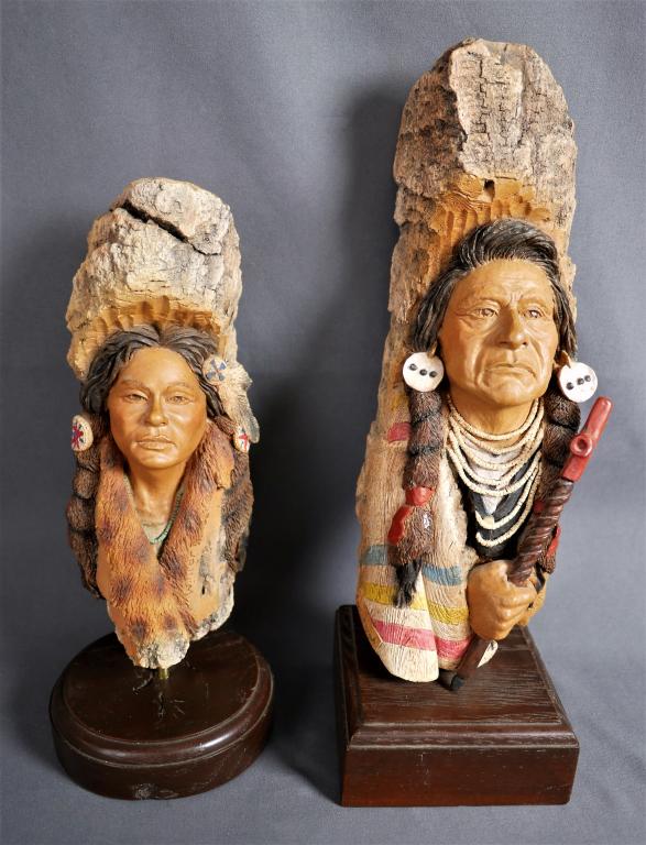 Stephen Herrero Two Native American Sculptures (1 of 7)