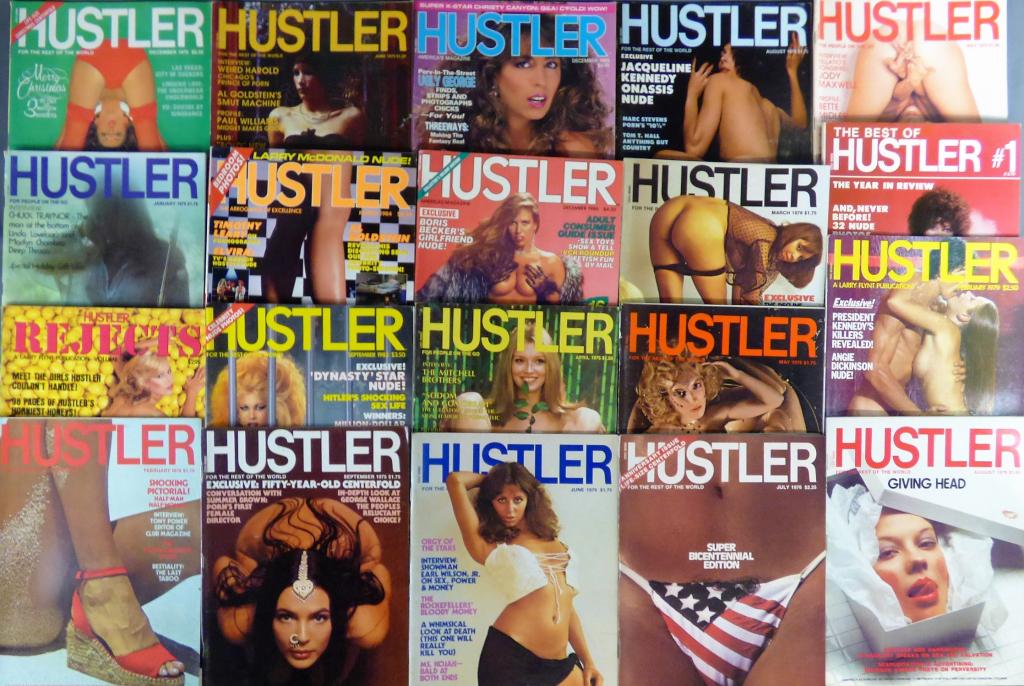 Hustler Adult Erotic Magazines from 1970's: Lot of Hustler Adult Erotic Magazines from 1970's-1980's. Condition: VG-VF
