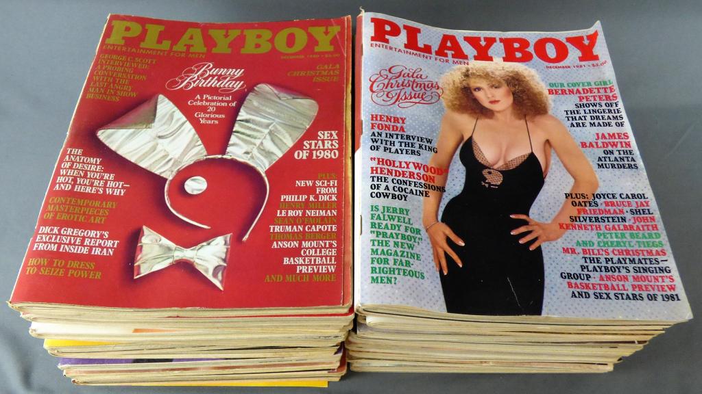 Playboy Adult Erotic Magazines- Complete 1980-81: Playboy Adult Erotic Magazines- 24 issues- Complete 1980-1981. Condition: VG-VF