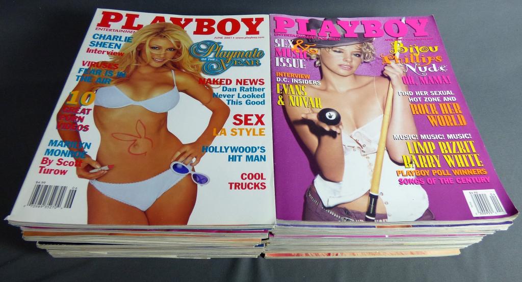 Lot of Vintage Playboy Erotic Magazines: Lot of Vintage Playboy Erotic Magazines from 1990's- early 2000s. Condition: VG-VF