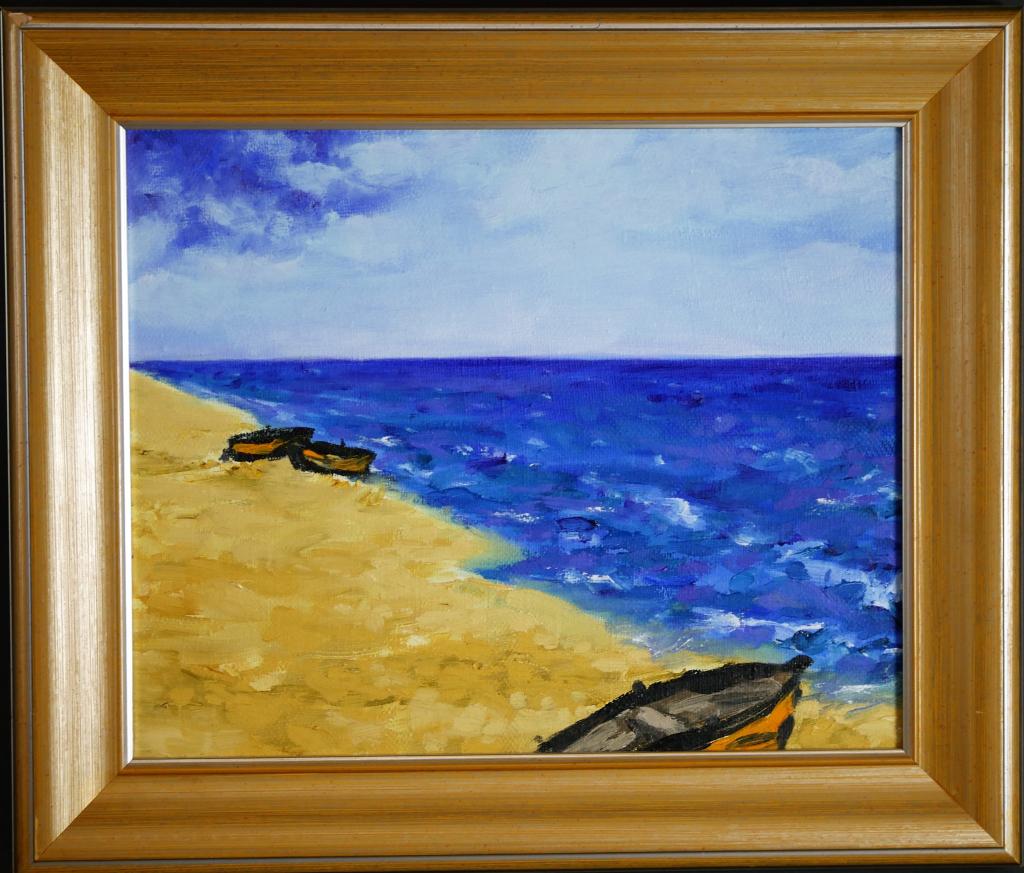 Pawel Nocun Baltic Seashore View Oil Painting (1 of 3)
