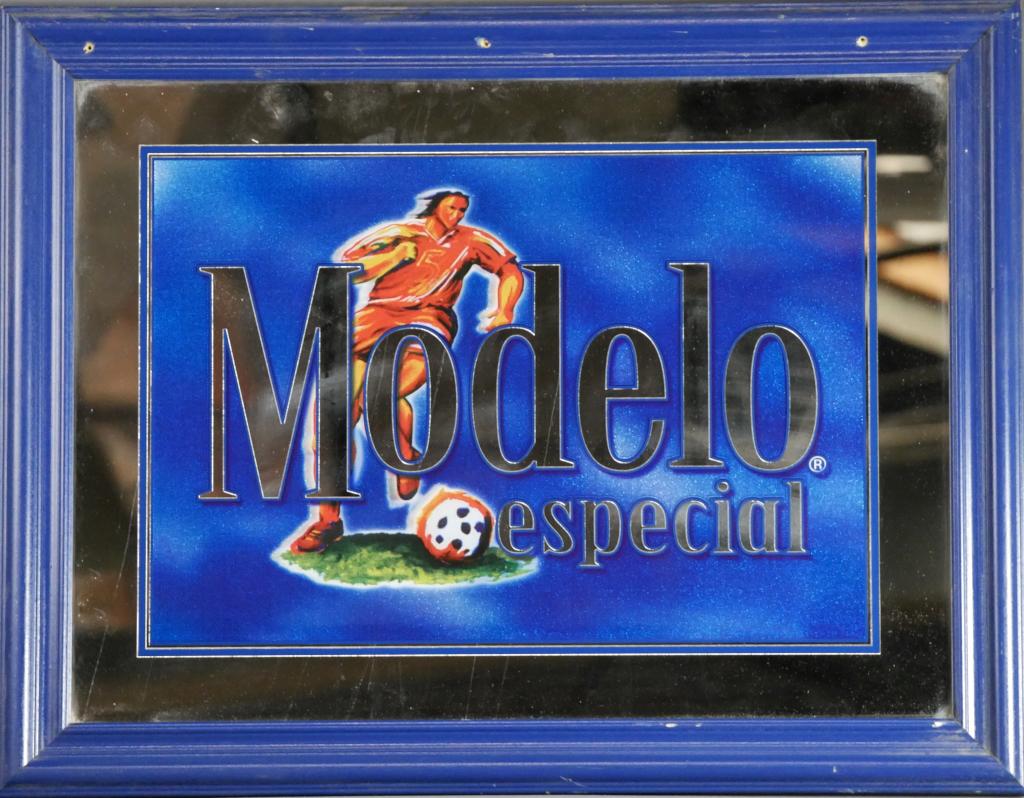 Modelo Especial Socker Advertising Beer Bar Mirror (1 of 2)