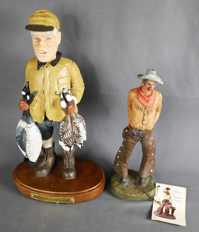 Carved Duck Hunter Figurine/ Michael Garman Cowboy (1 of 10)