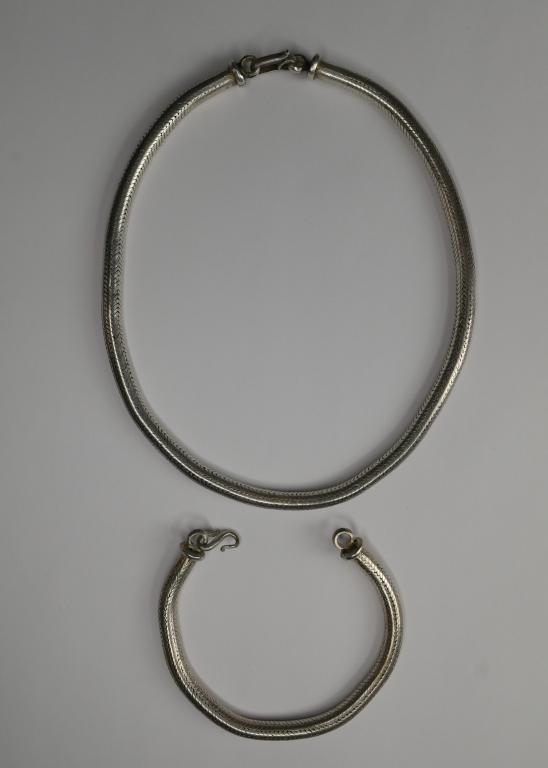 Massive Rope Sterling Silver Necklace & Bracelet (1 of 8)