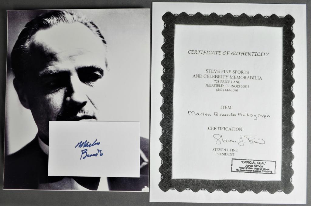Marlon Brando "Godfather" Autograph/ Signature (1 of 3)