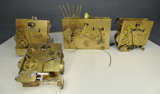 Vintage Clock Movements/ Parts- Franz Hermle, Cuck: Vintage Clock Movements/ Parts- SFranz Hermle, Cuckoo Clock MFG, Ridgeway. Used, as found, for parts or repair